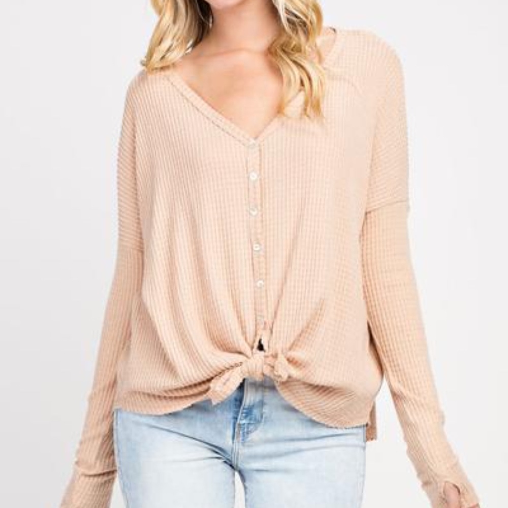 Hadley Waffle Knit Top
